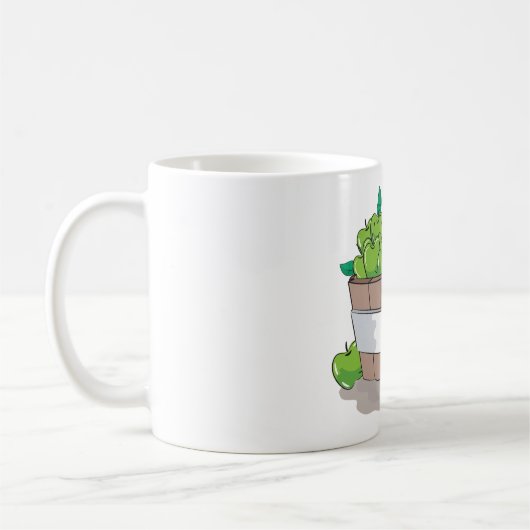 Fresh Green Apple Harvest Barrel Granny Smith Kaffeetasse (Links)