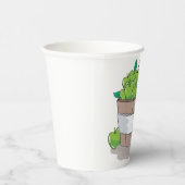 Fresh Green Apple Harvest Barrel Granny Smith Pappbecher (Rechts)