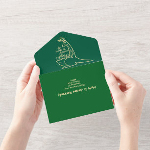 Fresh Green Australian Animals Twin Birthday All In One Einladung