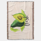 Fresh Green Avocado Still Life Frucht in Wasserfar Decke (Vorderseite Vertikal)