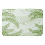 Fresh Green Feather Palm Bliss 1 Badematte (Vorderseite)