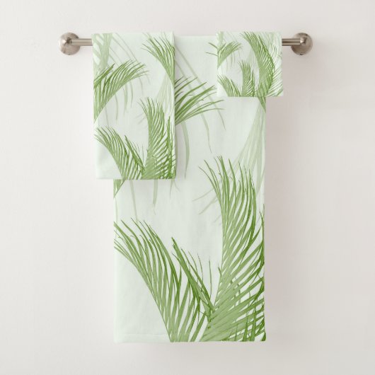 Fresh Green Feather Palm Bliss 1 Badhandtuch Set (Insitu)