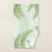 Fresh Green Feather Palm Bliss 1 Badhandtuch Set (Handtuch)