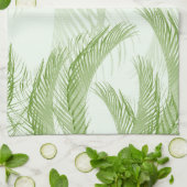 Fresh Green Feather Palm Bliss 1 Geschirrtuch (Gefaltet)