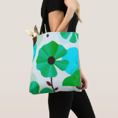 Fresh Green Floral Modern Tote Bag Tasche (Von Nahem)