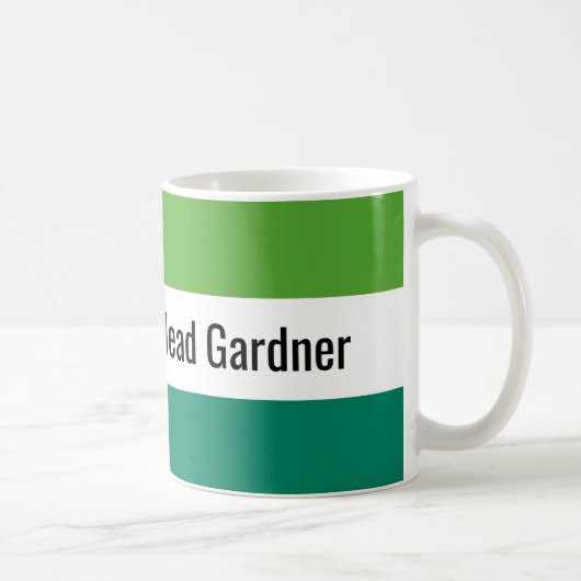Fresh Green Gardener Editable Kaffeetasse (Rechts)