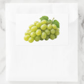 Fresh Green Grapes with Leaves Sticker (Tasche)