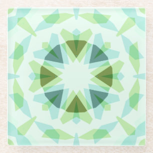 Fresh Green Hübsch Blue Star Dopamin Deco Kitsch Glasuntersetzer