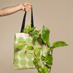 Fresh Green Lace Pattern Tasche