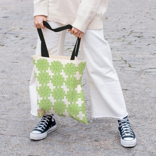 Fresh Green Lace Pattern Tasche