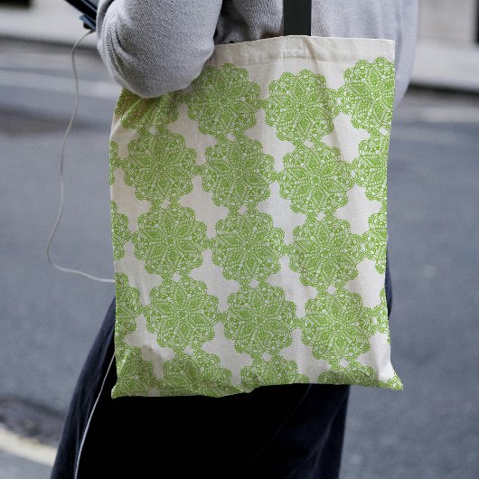 Fresh Green Lace Pattern Tasche