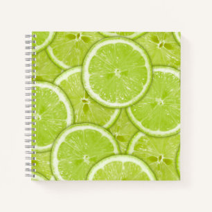 Fresh Green Limones Notebook Notizblock