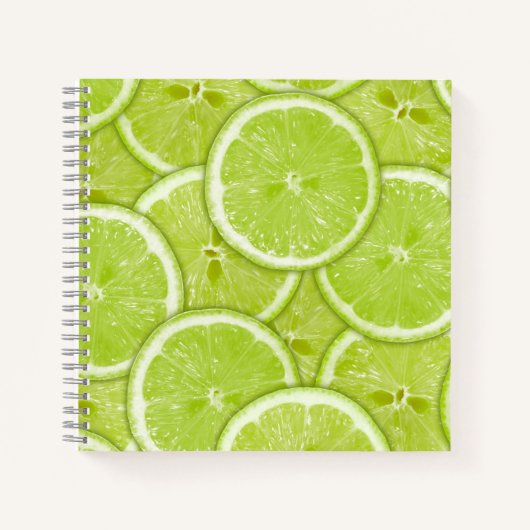 Fresh Green Limones Notebook Notizblock (Vorderseite)