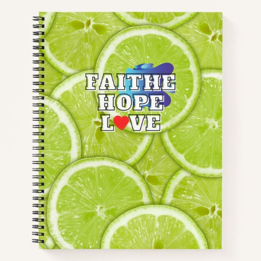 Fresh Green Limones Notebook Notizblock (Vorderseite)