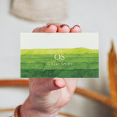 Fresh Green Shades Modern Visitenkarte