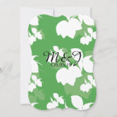 Fresh Green Yellow Lemon Silo Pattern Wedding Einladung (Rückseite)