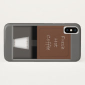 Fresh Hot Coffee iPhone X Case (Rückseite (Horizontal))