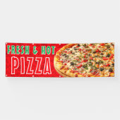 Fresh & Hot Pizza Cheesy Pepperoni Advert Banner (Horizontal)