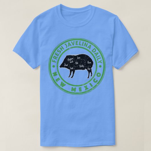 Fresh Javelina Daily New Mexico Souvenir Geschenk T-Shirt (Design vorne)