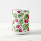 Fresh Juicy Raspberry Fruchtmuster Verwandlungstasse (Zentrum)