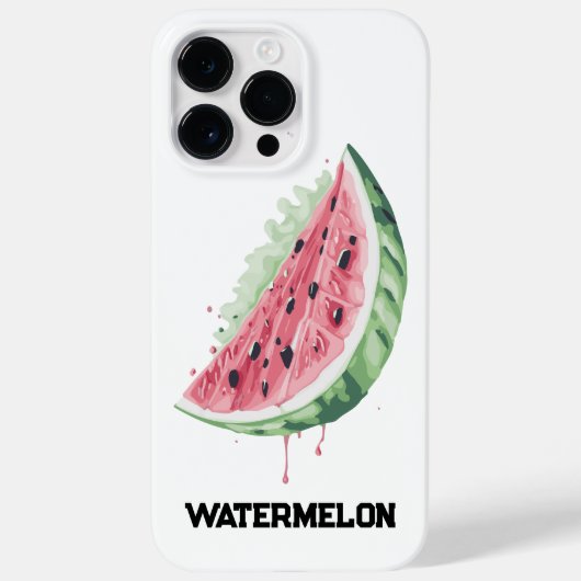Fresh Juicy Slice of Watermelon Rosa und Grün Case-Mate iPhone Hülle (Rückseite)