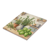 Fresh Kitchen Herbs Watercolor  Fliese (Seite)