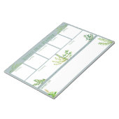 Fresh Kitchen Kraut - Blue Weekly Meekly Planner Notizblock (angewinkelt)