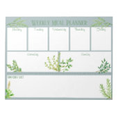Fresh Kitchen Kraut - Blue Weekly Meekly Planner Notizblock (Vorderseite)