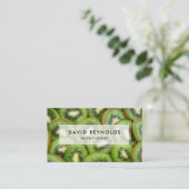Fresh Kiwi Frucht Business Card Visitenkarte (Stehend Vorderseite)