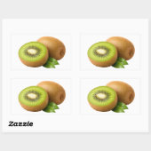 Fresh Kiwi Slice And Whole Fruit Sticker (Blatt)