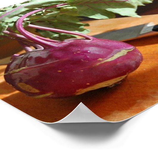 Fresh Kohrabi Poster (Ecke)