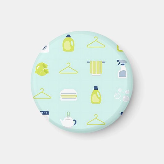 Fresh Laundry Day Pattern Magnet (Vorne)