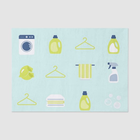 Fresh Laundry Day Pattern Seidenpapier (Vorderseite)