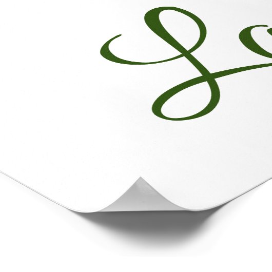 Fresh laurel Blätter Poster (Ecke)