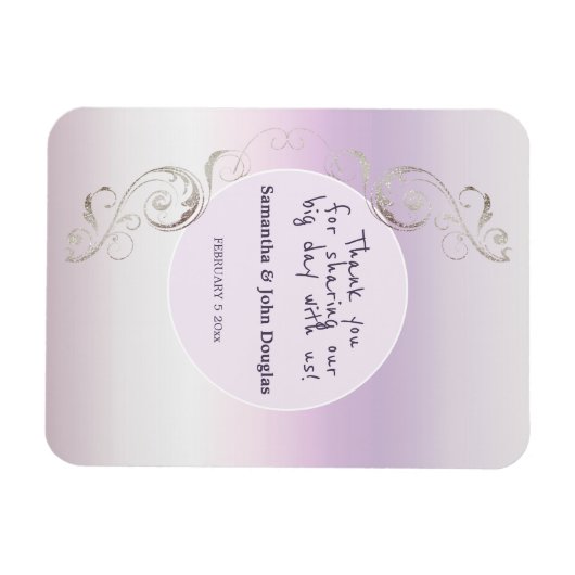 Fresh Lavender Vielen Dank Magnet (Horizontal)