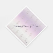 Fresh Lavender Wedding Paper Serviette (Ecke)