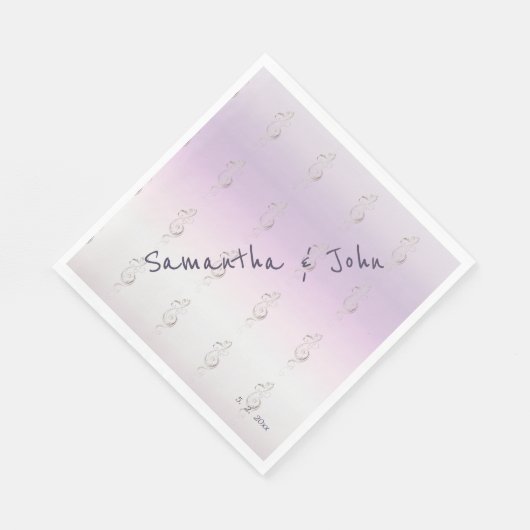 Fresh Lavender Wedding Paper Serviette (Ecke)