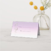 Fresh Lavender Wedding Platzkarte (Vorderseite)