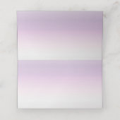 Fresh Lavender Wedding Platzkarte (Innenseite Aufgefaltet)