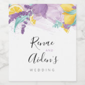 Fresh Lavender Weinetikett (Einzelnes Label)