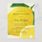 Fresh Lemon Bridal Dusche Einladung Postkarte (Vorderseite)