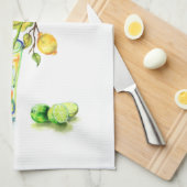 Fresh Lemon Drink Küche Handtuch - Custom Text (Viertel Falte)