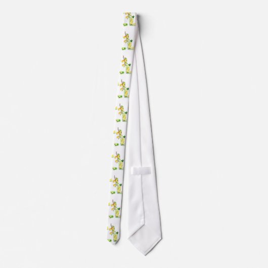 Fresh Lemon Drink Lemonade Summer Party Neck Tie Krawatte (Rückseite)