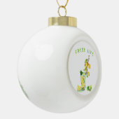 Fresh Lemon Drink Lemons Weihnachtsschmuck Keramik Kugel-Ornament (Links)