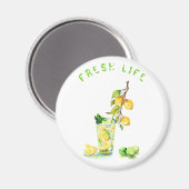 Fresh Lemon Drink Magnet Geschenk - Benutzerdefini (Vorderseite/Rückseite)