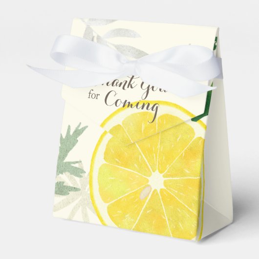 Fresh Lemon Favor Box Geschenkschachtel (Vorderseite)