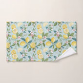 Fresh Lemon Floral Botanical Pattern  Badhandtuch Set (Handtuch)