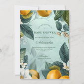 Fresh Lemon Grove Baby Shower Einladung (Vorderseite)