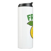 Fresh Lemon mit Blätter Thermosbecher (Nach links gedreht)