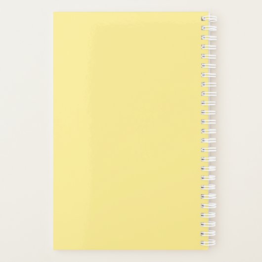 Fresh Lemon Notebook Planer (Rückseite)